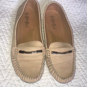 Tan loafers